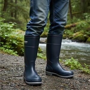 LaCrosse Navy Rain Boots Size 13 - Waterproof Rubber Work Outdoor Made in USA